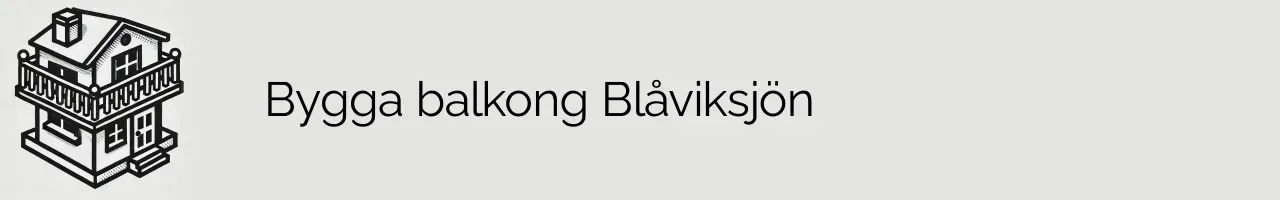 Bygga balkong Blåviksjön